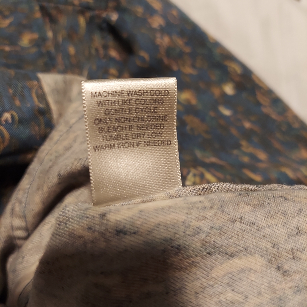 Croft & Barrow Multicolor Patterned Jean Jacket - Picture 5 of 11